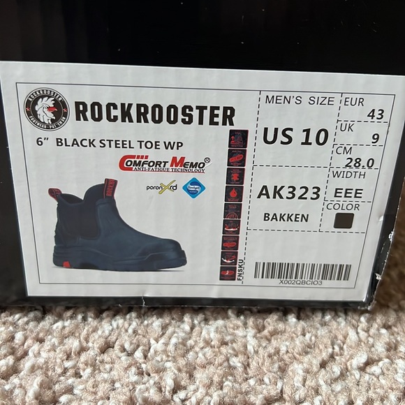 ROCKROOSTER 6” STEEL TOE - Picture 8 of 8